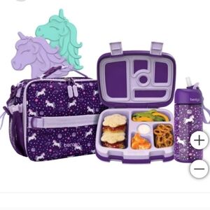 Bentgo® Kids Prints Pack Lunch Bundle Set NEW GIFT, fairy